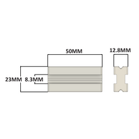 41-350-1 MODULAR SOLUTIONS PARALLEL INNER T-SLOT CONNECTION SLIDES INTO SLOT